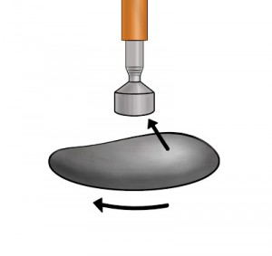 how attractable rocks rotate toward a magnet